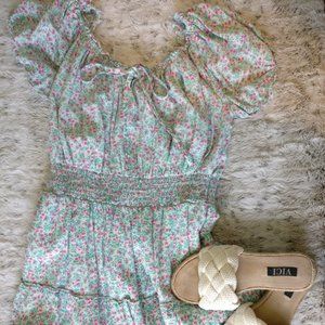 J. Crew Floral Smocked Tiered Dress - 4
